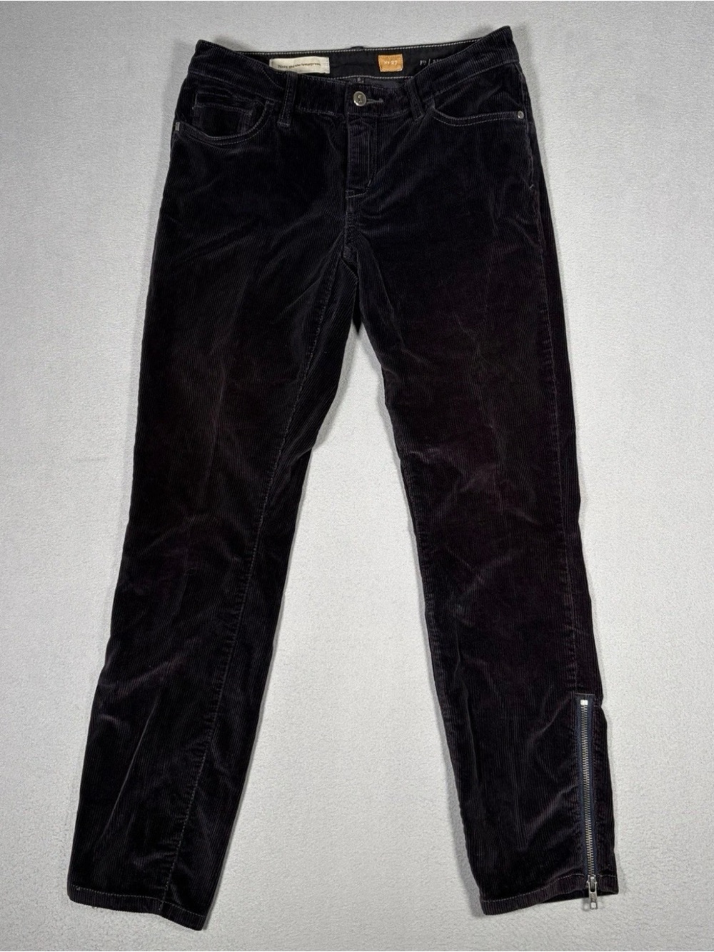 Pilcro Anthropologie No 27 Jeans Women’s 29x28 Navy Blue Corduroy Fitted